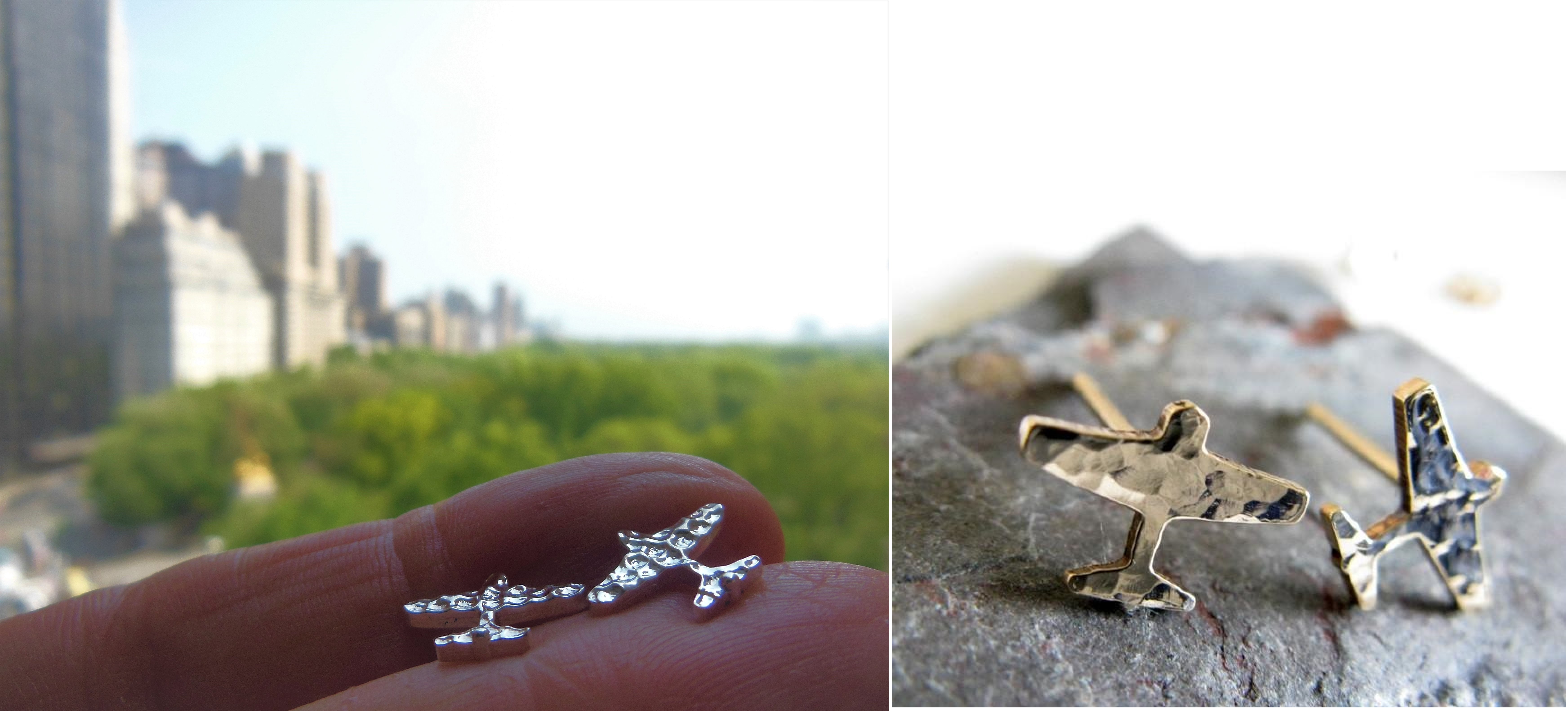 Jet Plane-Airplane Earrings- Jane Gordon Jewelry