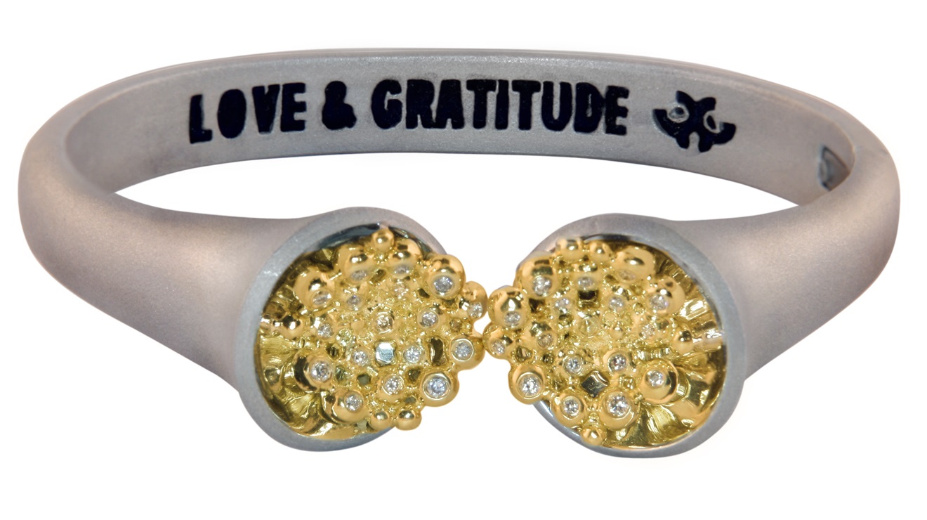 Love and Gratitude Bracelet: Jane Gordon Jewelry. Look for the best in everyone and every situation.  Savor our blessings. Give someone a smile today.  Care for yourself while saving the world, one person at a time.