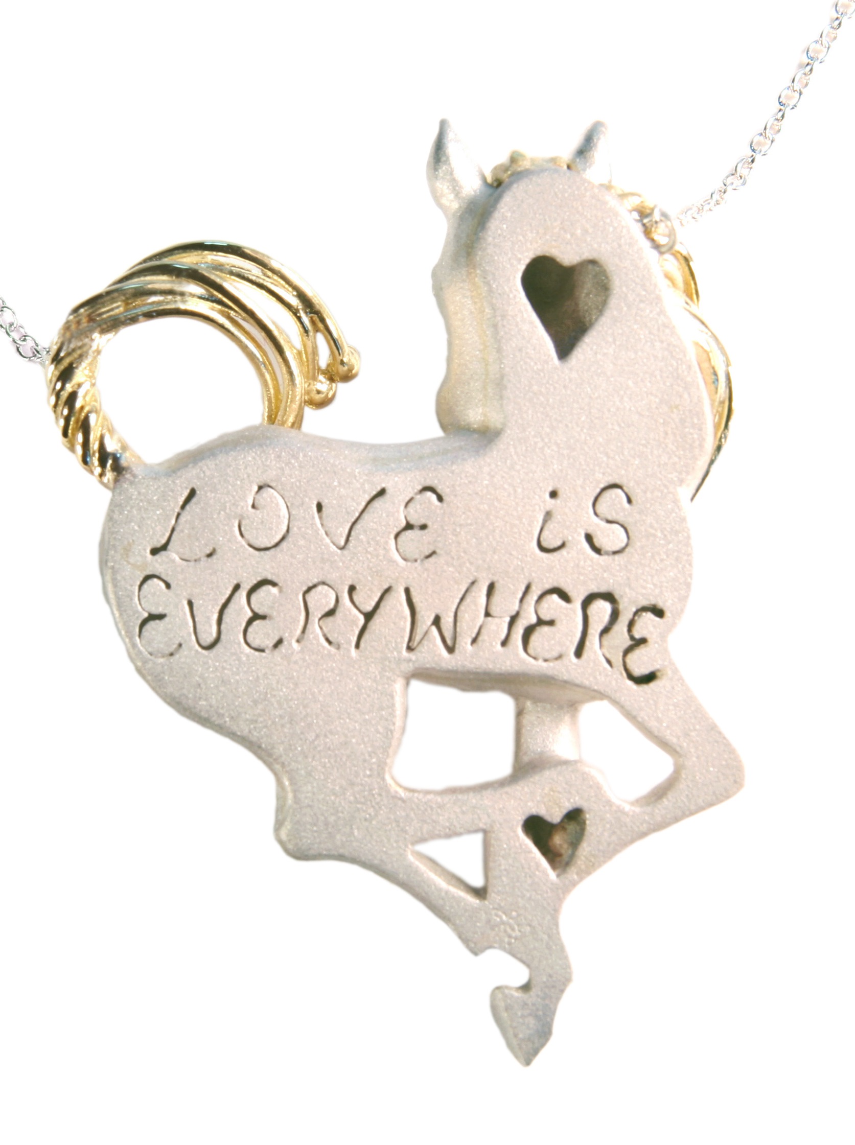 Horse Necklace- Rear View