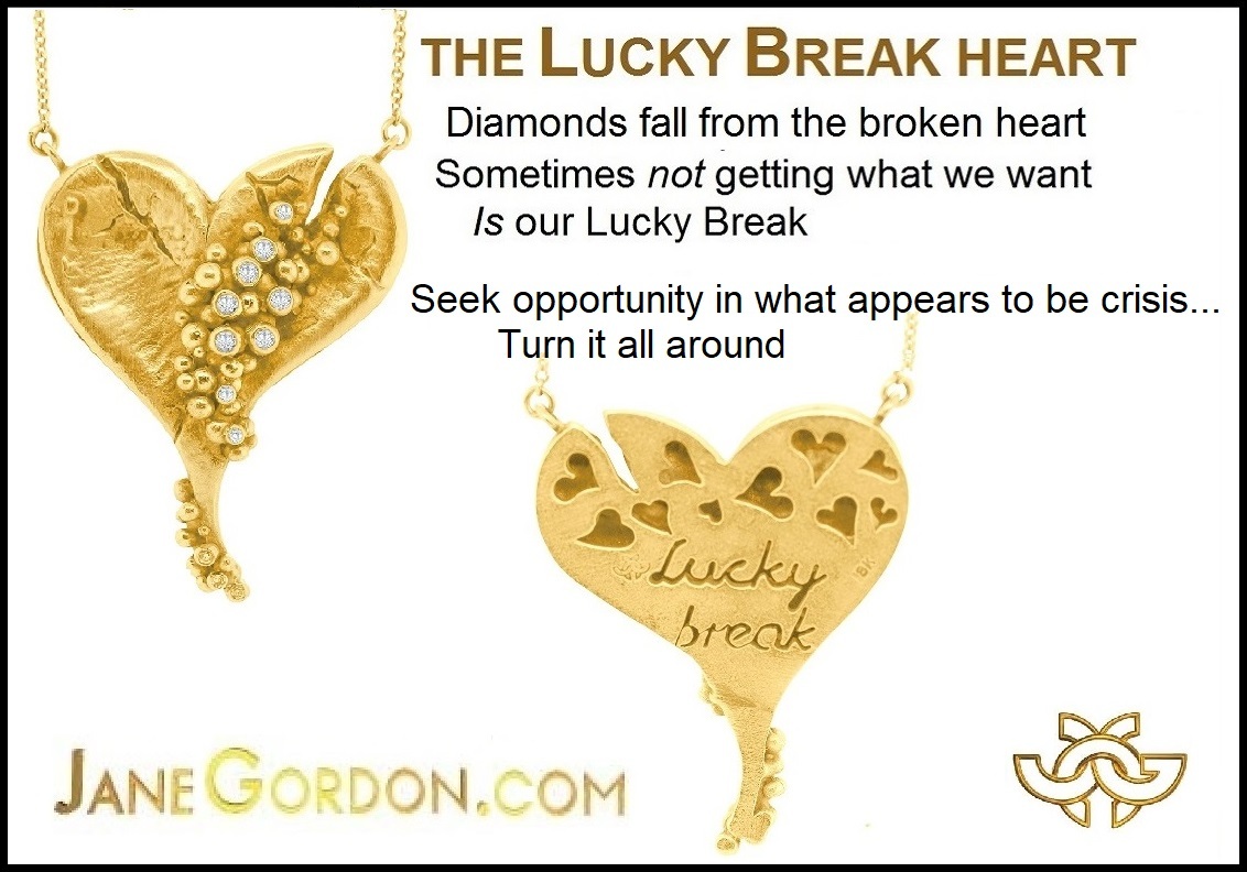 Lucky Break Heart Necklace- Jane Gordon Jewelry