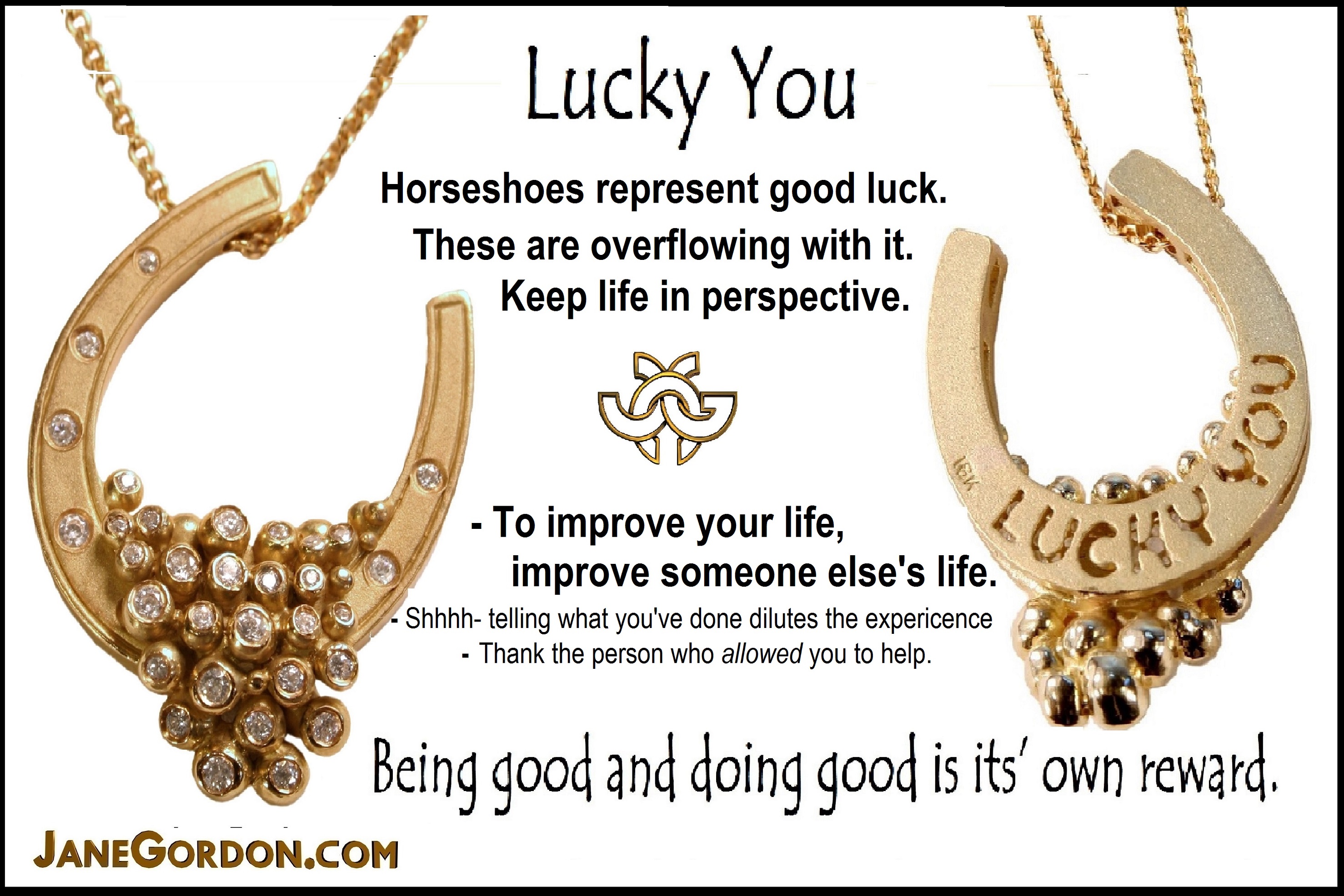 Lucky You Horseshoe Necklace: Jane Gordon Jewelry