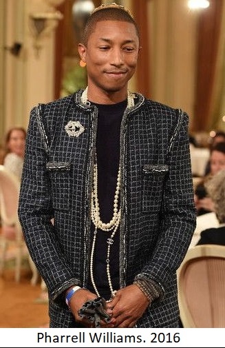 Pharrell Williams- Men in Pearls Musings by Jane Gordon Jewelry
