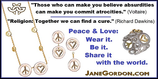 Peace and Love- Jane A Gordon-Jane Gordon jewelry